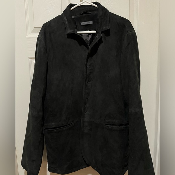 John Varvatos Ward Suede Blazer Jacket - Picture 1 of 6